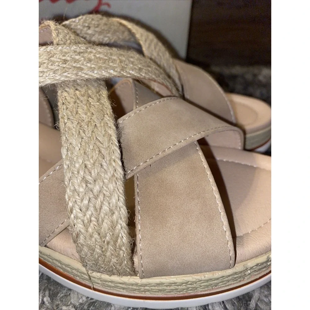 NIB Jeossy Women's Espadrille Wedge Sandals, sz‎ 10